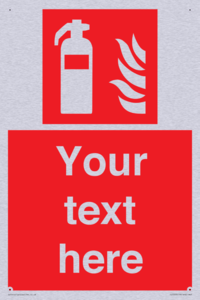 Custom Fire extinguisher Sign